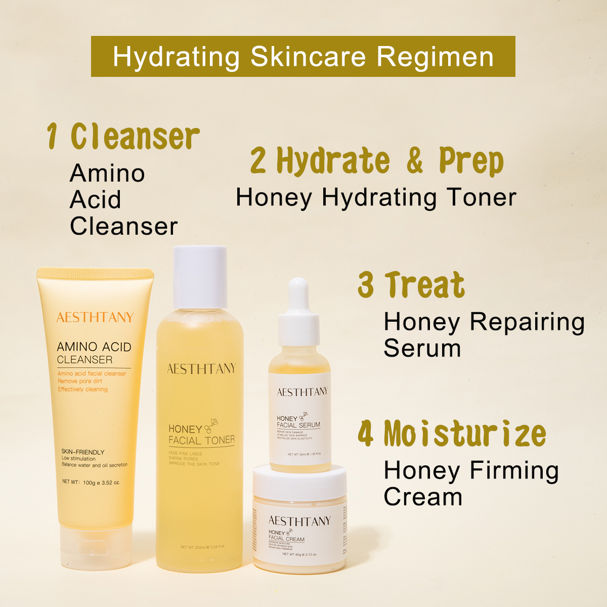 Hydrating Repairing Revitalizing Honey Facial Serum