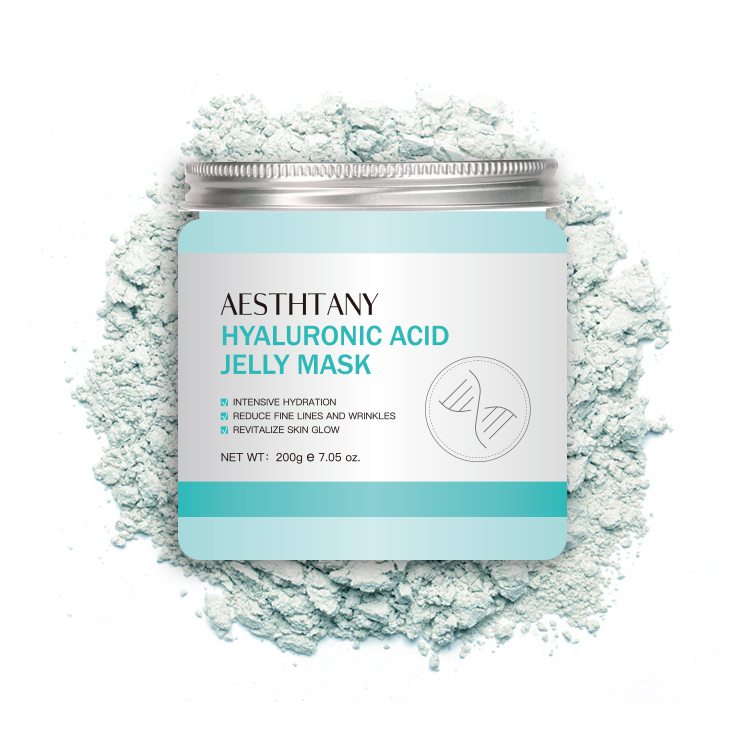 Rejuvenating Hydrating Soothing Hyaluronic Acid Facial Jelly Mask Jar