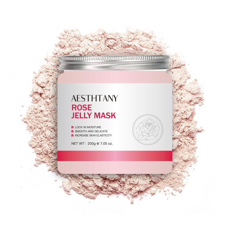 Rejuvenating Hydrating Soothing Rose Facial Jelly Mask Jar