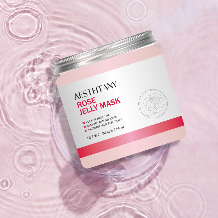 Soothing Moisturizing Antioxidant Rose Facial Jelly Mask Jar