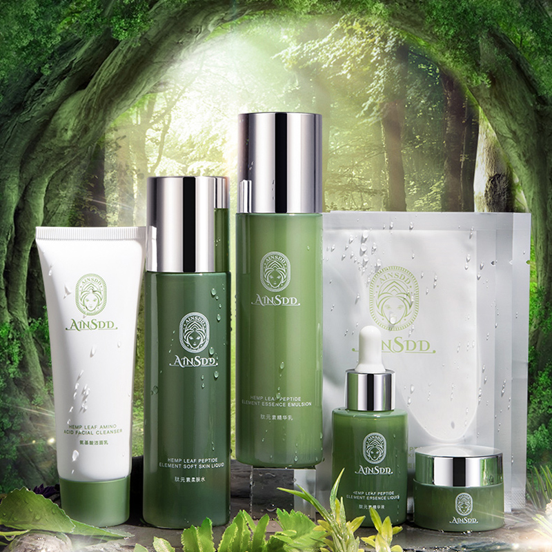 Organic Hemp Leaf Extract Oil CBD Skin Care Set 