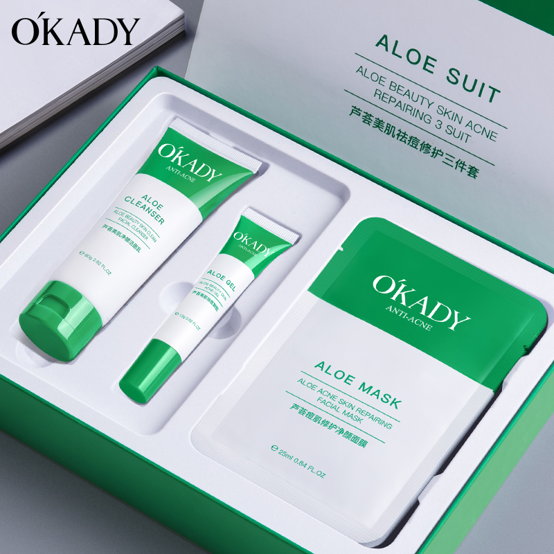 Aloe Vera Anti-Acne Soothe Repair Skin Care Set