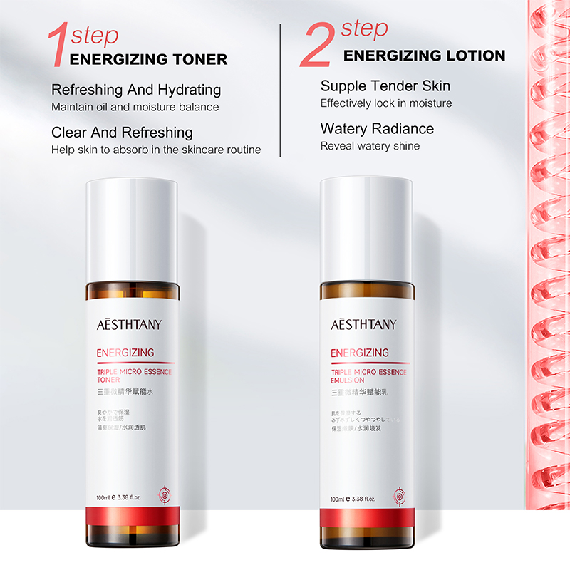 AESTHTANY Triple Micro Essence Energizing Toner & Lotion Set