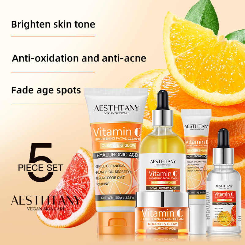 AESTHTANY VITAMIN C BRIGHTENING SKIN CARE SET